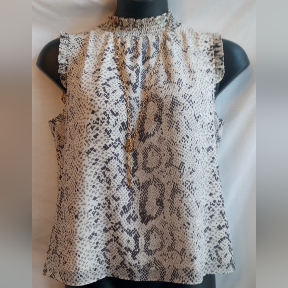 J.CREW Snakeskin Blouse